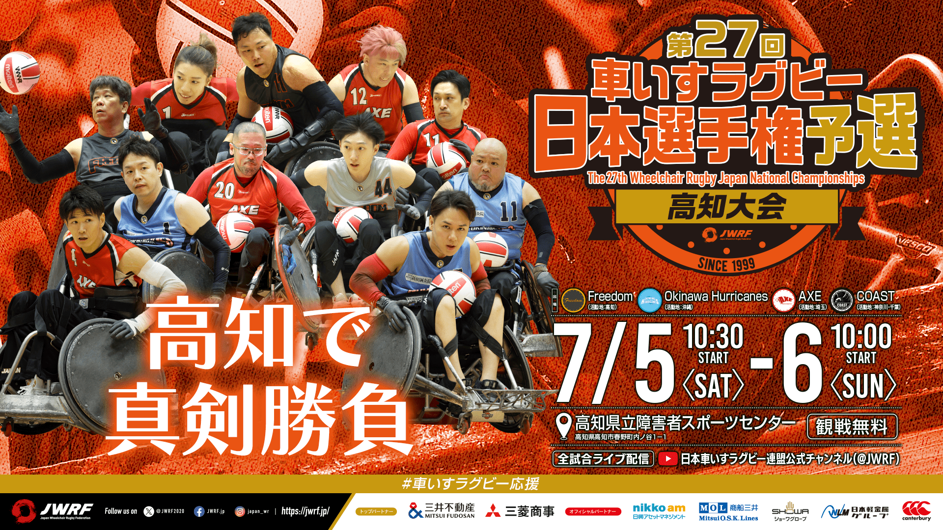 The 27th Wheelchair Rugby Japan Championship Qualifying Kochi Tournament